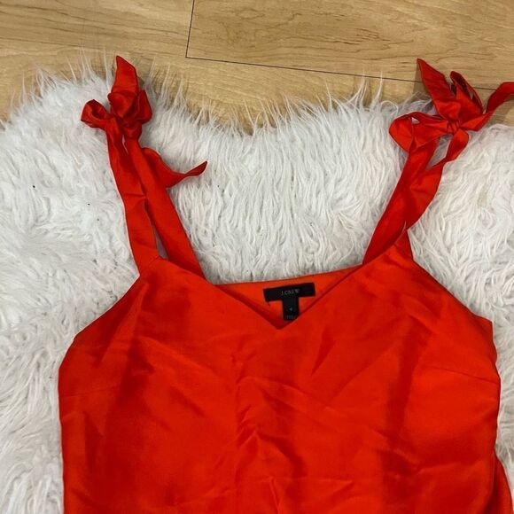 J.Crew orange cute top / blouse size 4 - Picture 7 of 7